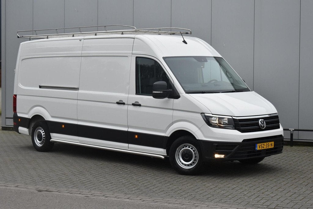 Volkswagen Crafter 2.0 TDI L4H3 140 Pk Airco Cruise Camera, Auto's, Stof, 4 cilinders, Volkswagen, 3000 kg