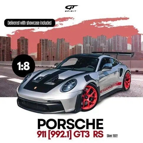 1:8 Gt Spirit Porsche 911 (992.1) GT3 RS 1/299 1:8 Nieuw, Ophalen of Verzenden, Nieuw, 1:5 t/m 1:8, Auto