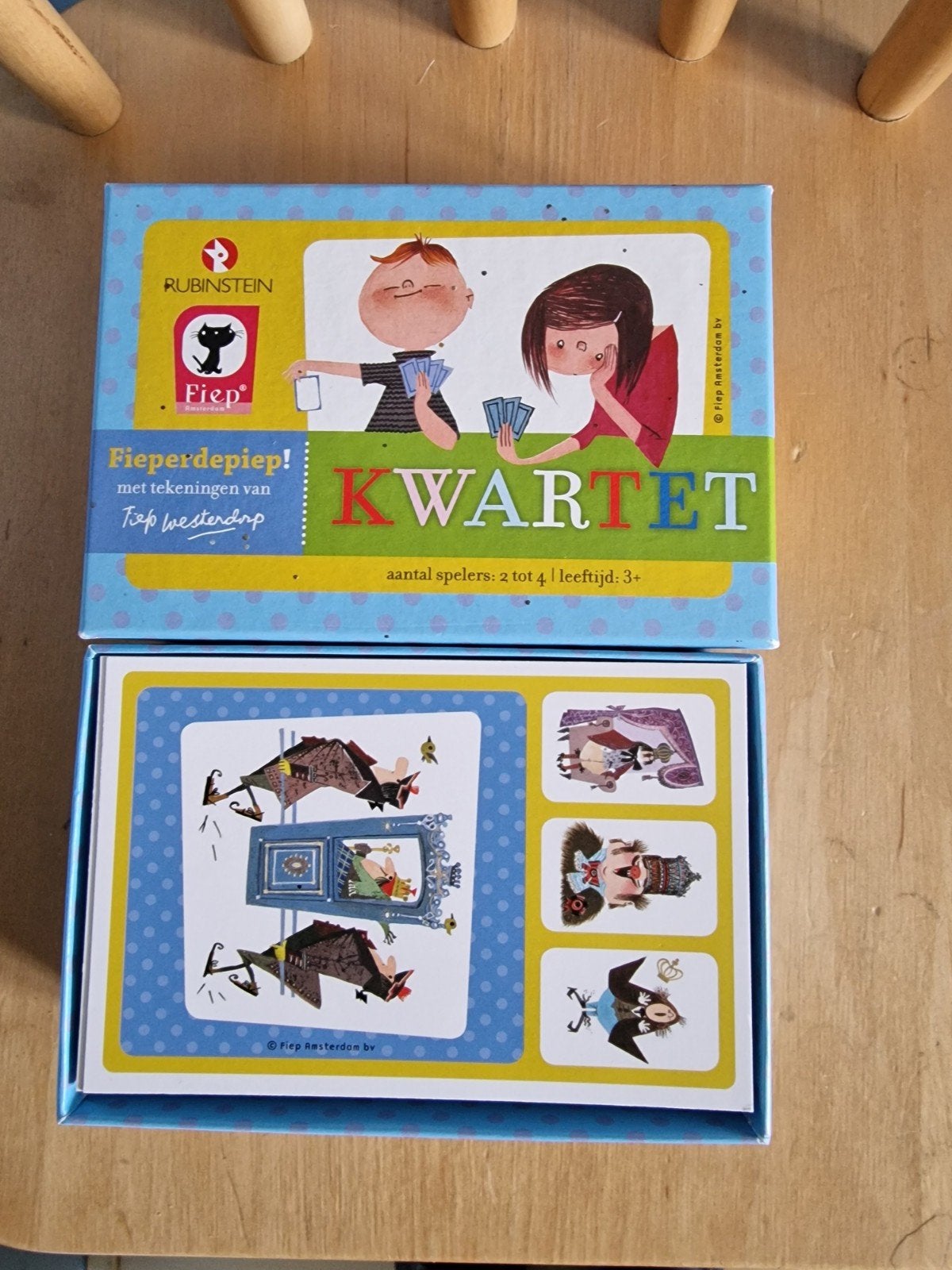 Leuk kinder kwartetspel van Fieperdepiep - als nieuw, Ophalen of Verzenden, Zo goed als nieuw