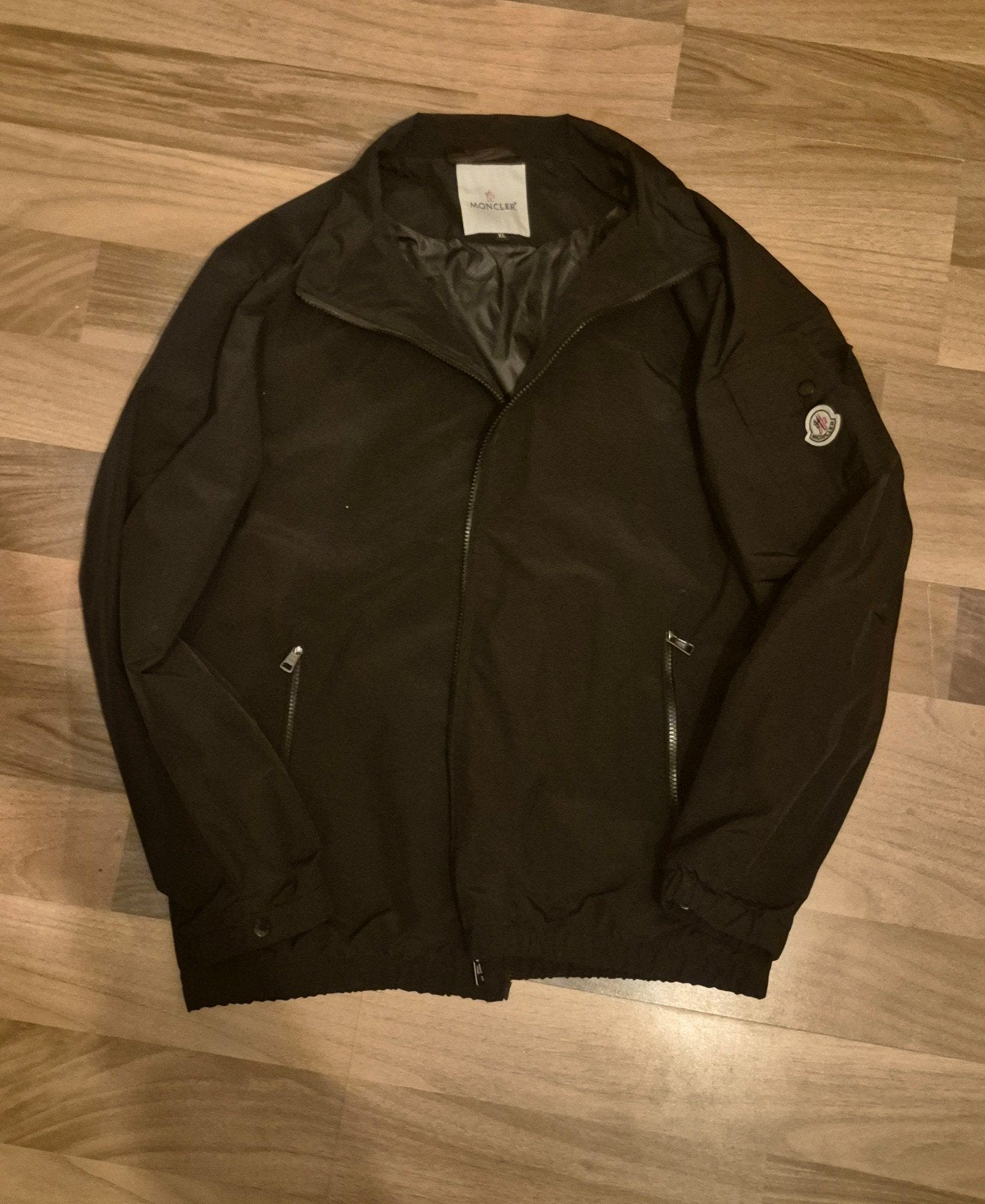 Moncler Zwarte Jas - Maat XXL, Moncler, Zwart, Overige maten, Ophalen of Verzenden