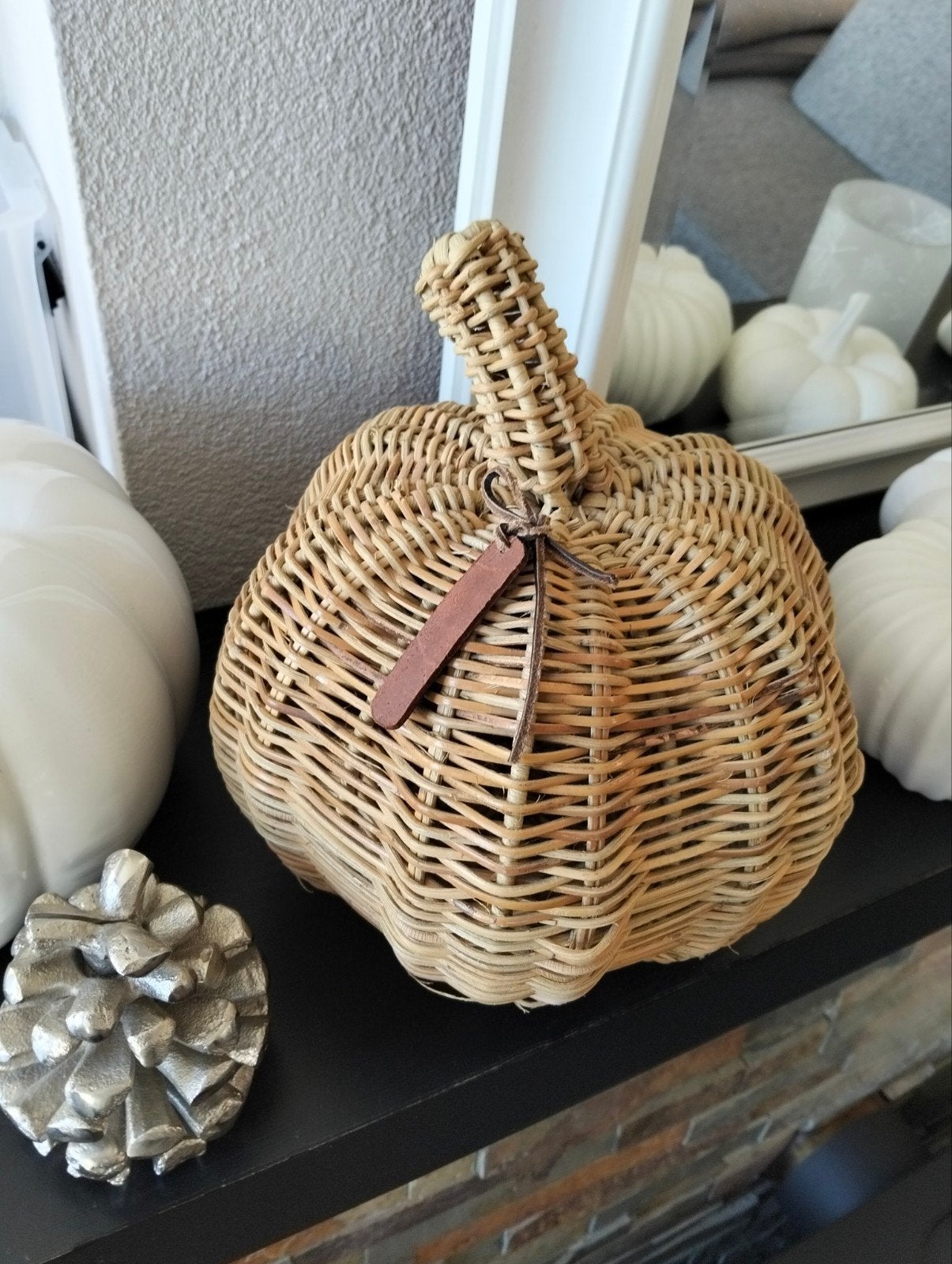 Riviera Maison Rattan Pumpkin, Huis en Inrichting, Ophalen of Verzenden, Zo goed als nieuw