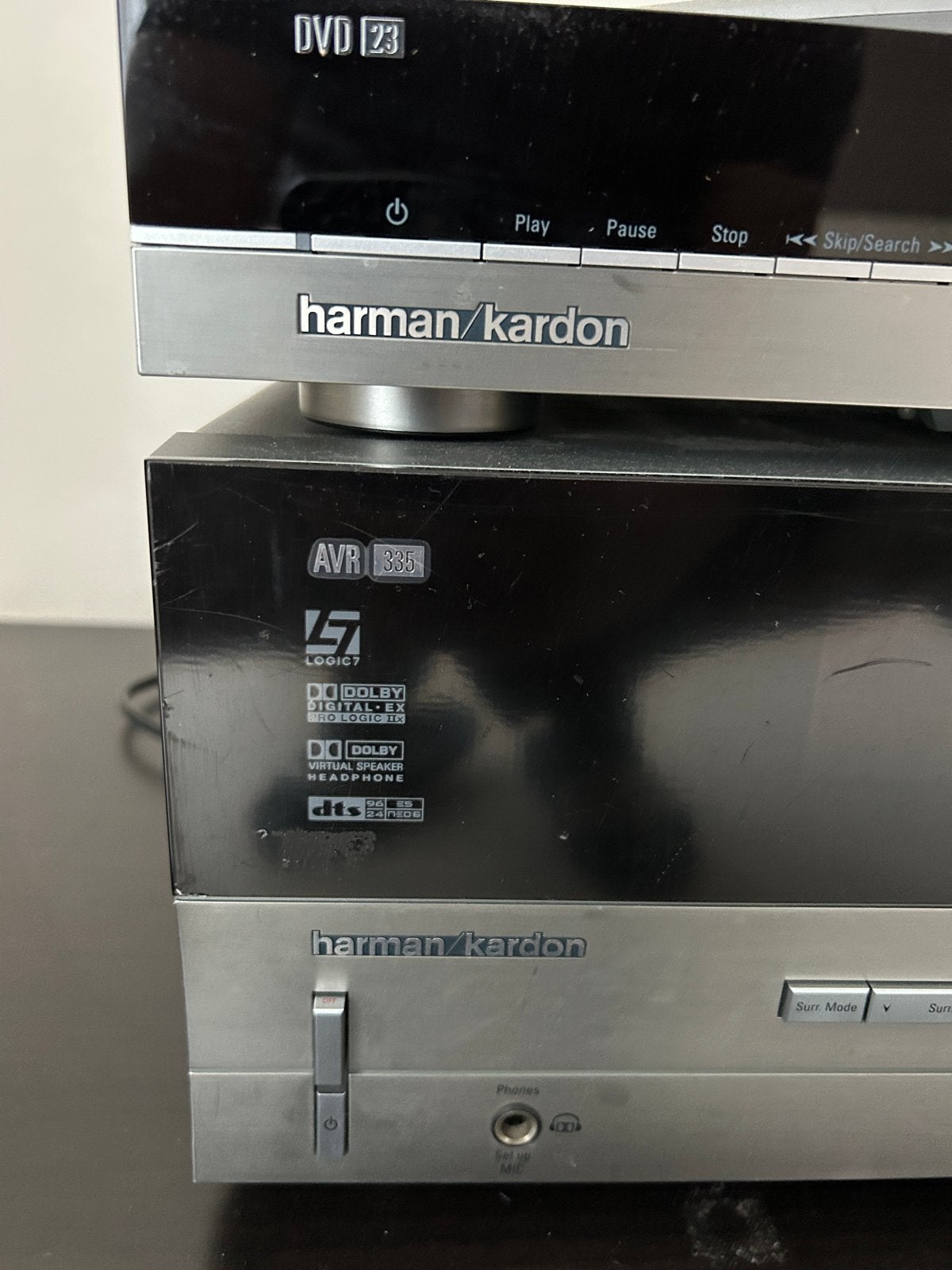 Harman Kardon AVR 335 & DVD 23 met afstandsbediening, Ophalen, Gebruikt, Overige merken