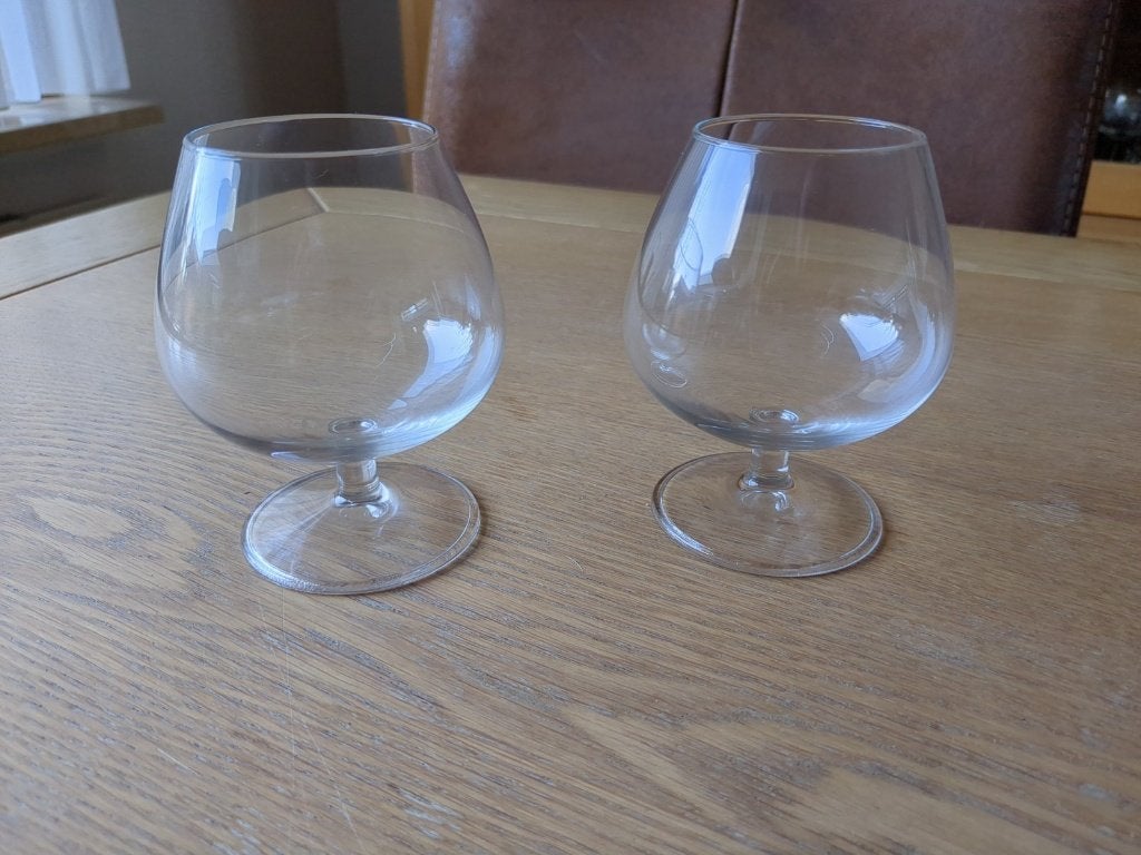Cognac glazen - Set van 2, Ophalen, Gebruikt, Overige typen