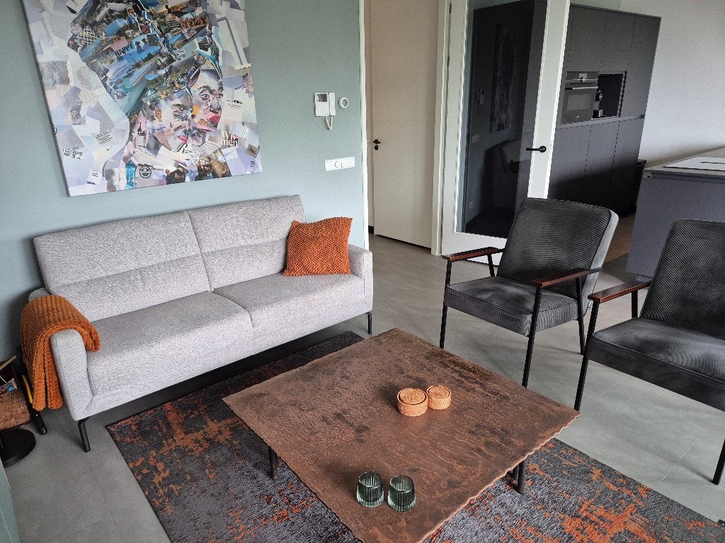 Prominent 2-zitsbank en Woood Sally fauteuils, Ophalen, Zo goed als nieuw, 75 tot 100 cm, 125 cm of meer