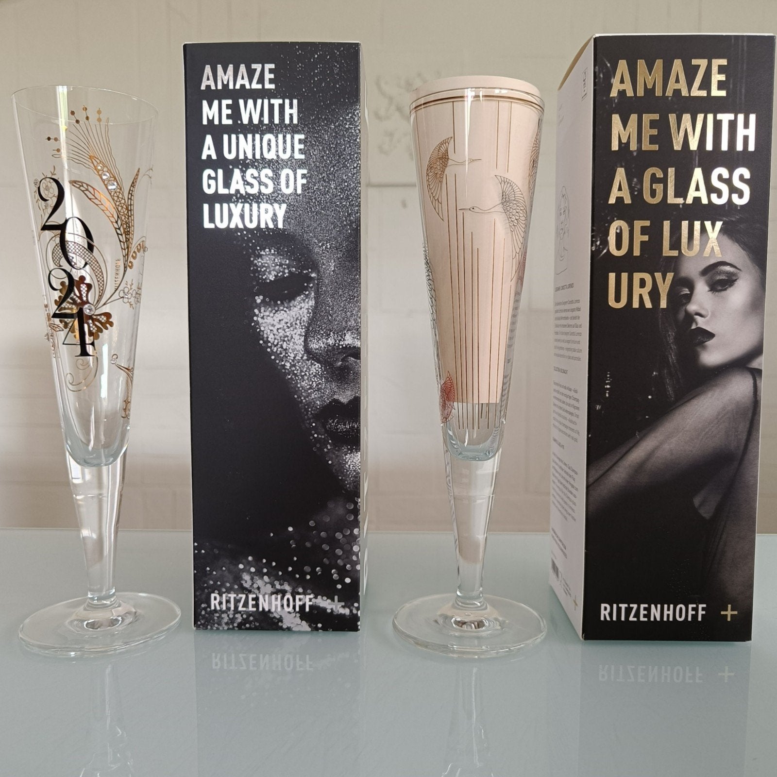Ritzenhoff Champagneglazen - Brillantnacht & Goldnacht, Ophalen of Verzenden