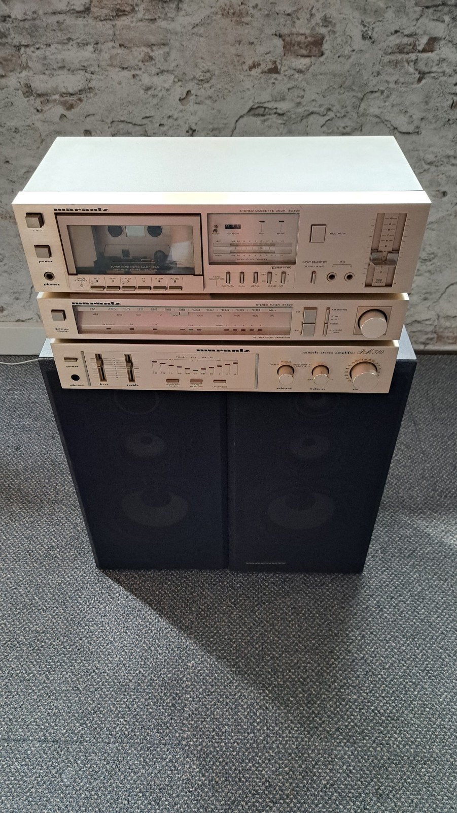 Marantz Stereoset, Cassettedeck, Tuner, Versterker, Speakers, Losse componenten, Zo goed als nieuw, Cassettedeck, Ophalen