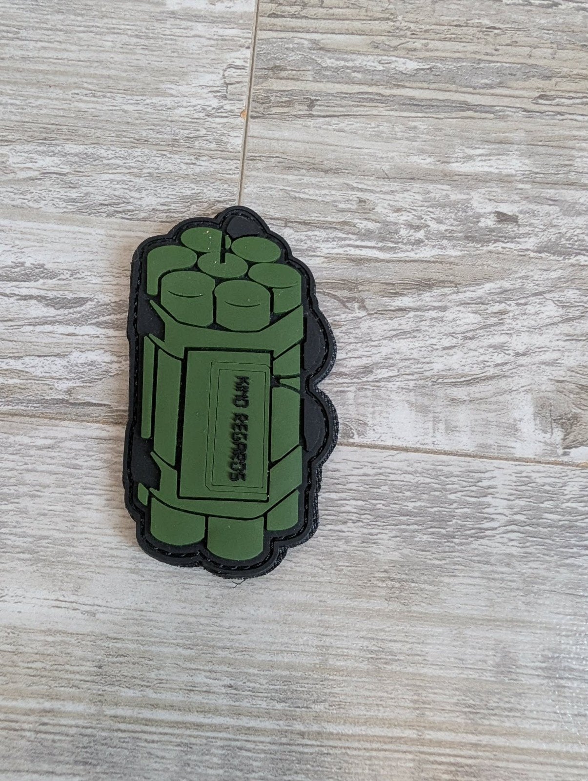 Tactische PVC Patch – "Hand Grenade" Land Reddings, Ophalen of Verzenden, Zo goed als nieuw, Transport