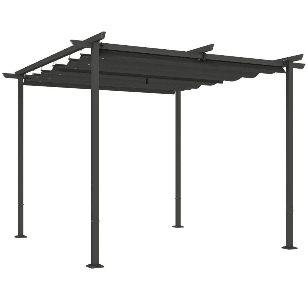 Pergola 3x3m verstelbaar dak antraciet NIEUW, Ophalen, Nieuw