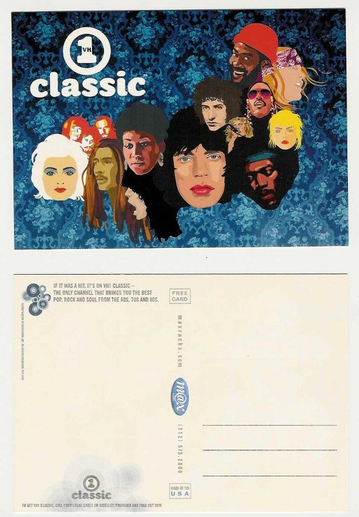 Hendrix Madonna Bob Dylan Rolling Stones Marley Bee Gees VH1, Ophalen of Verzenden, Nieuw, Foto of Kaart