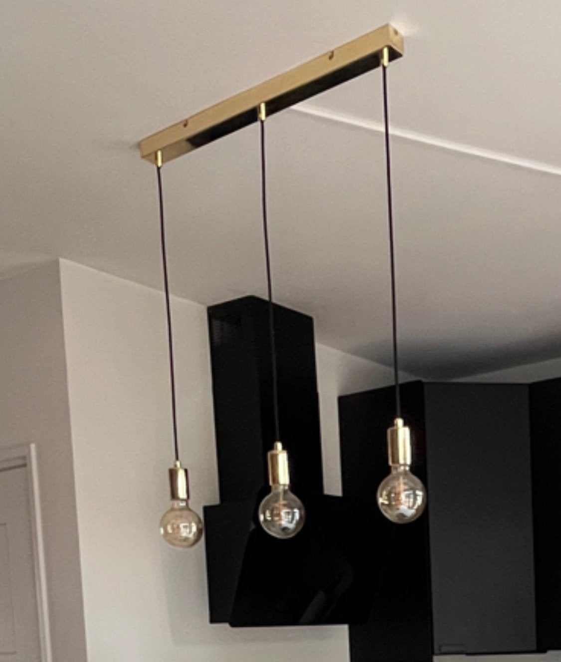 Hanglamp voor boven een bar, goud, Ophalen, Gebruikt, Metaal, E27 (groot)