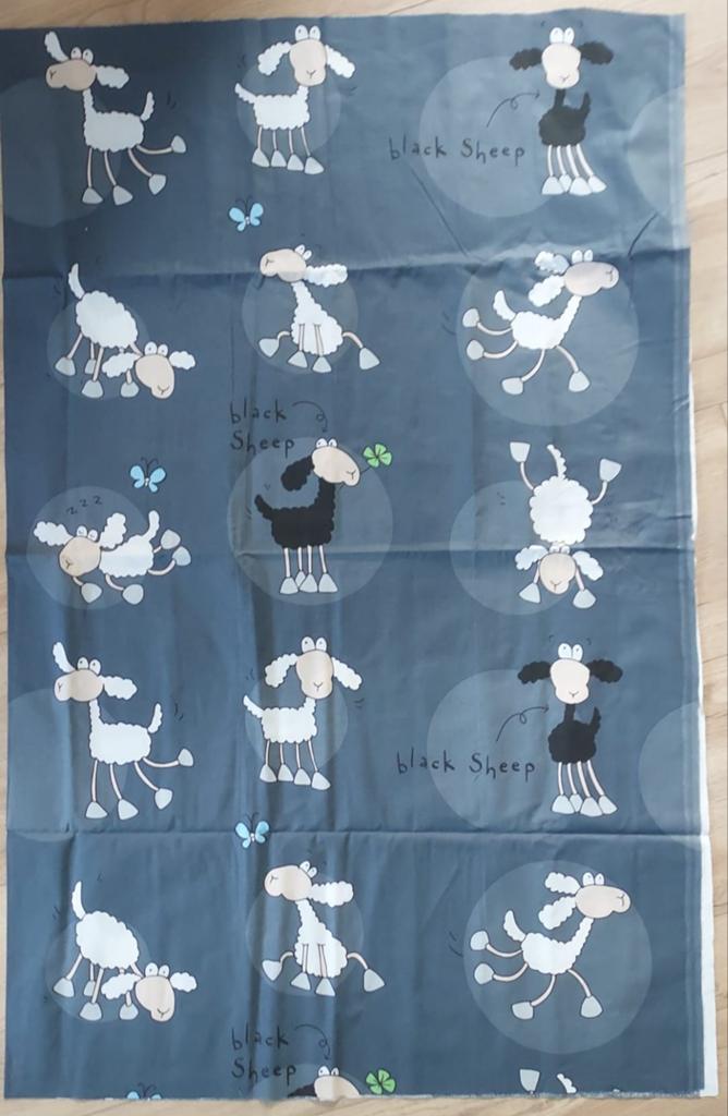 Lap stof, Hobby en Vrije tijd, Stoffen en Lappen, Blauw, 120 cm of meer, Nieuw, Ophalen of Verzenden