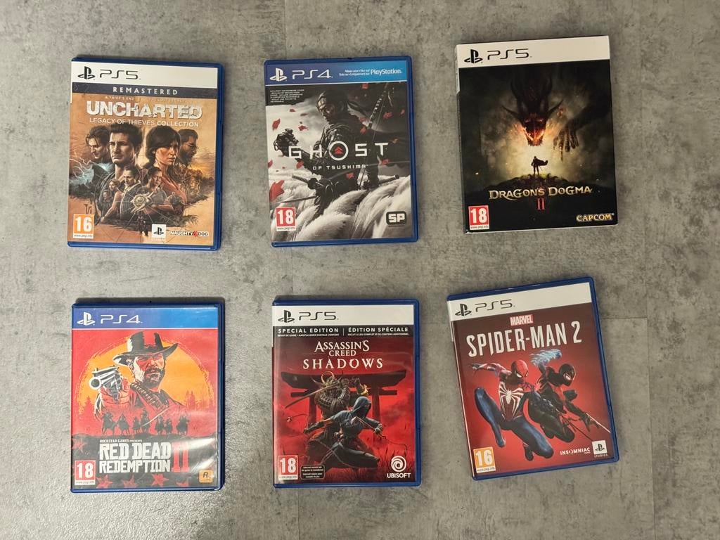 Verschillende PS4 & PS5 titels, Spelcomputers en Games, Games | Sony PlayStation 5, Ophalen of Verzenden, Zo goed als nieuw