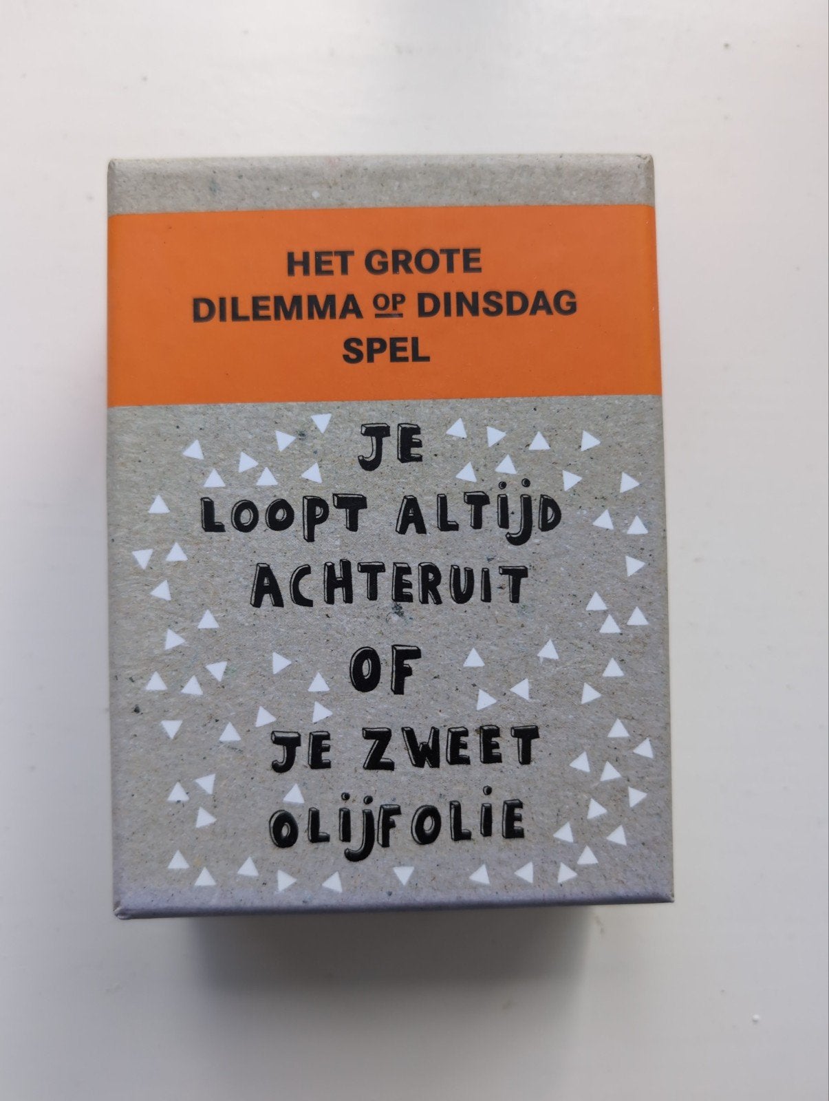 Het grote dilemma op dinsdag spel, Ophalen of Verzenden, Zo goed als nieuw, BIS Publishers