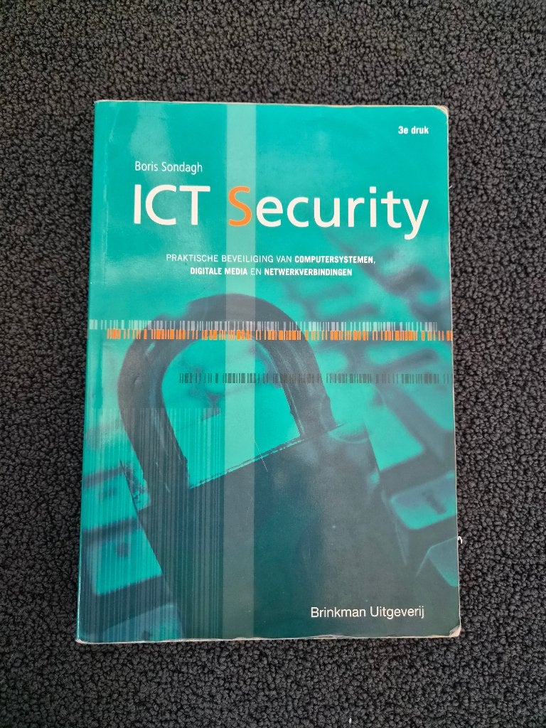 Boek: ICT security, Boeken, Schoolboeken, Gelezen, Informatica en Computer, Boris Sondagh, Ophalen of Verzenden