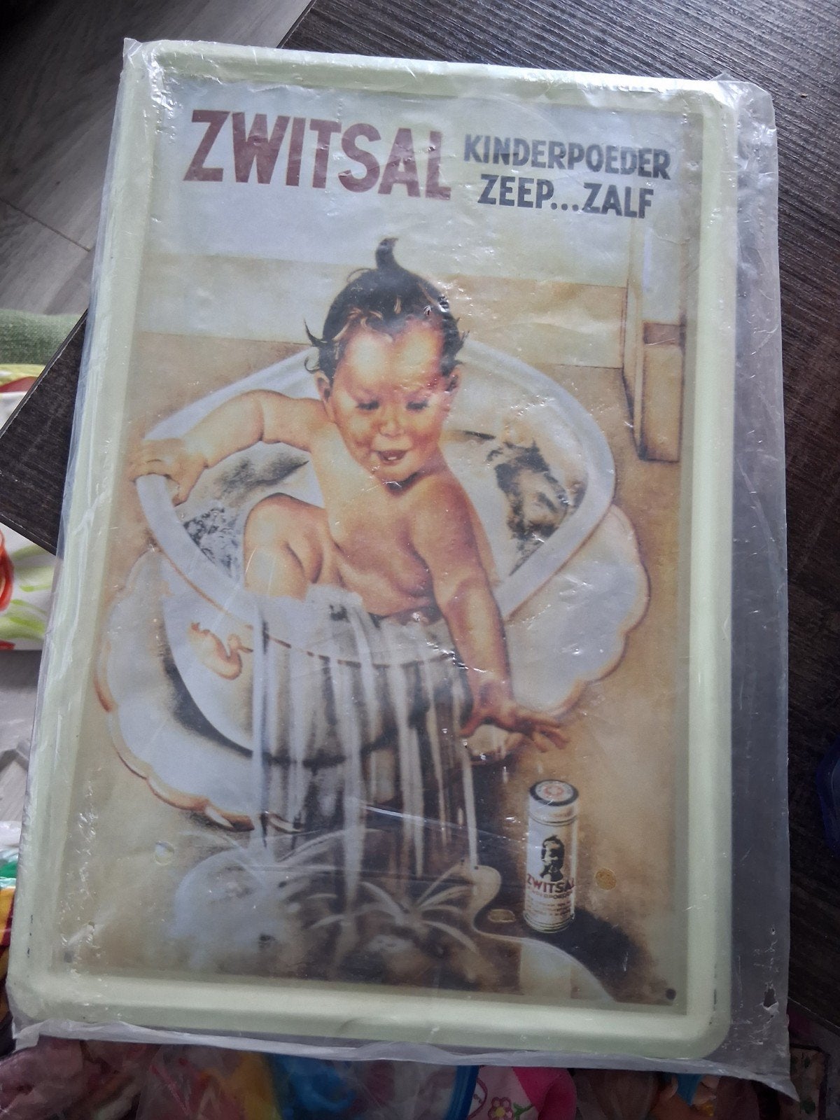 Vintage Zwitsal Reclamebord - Nostalgische Wanddecoratie, Ophalen of Verzenden