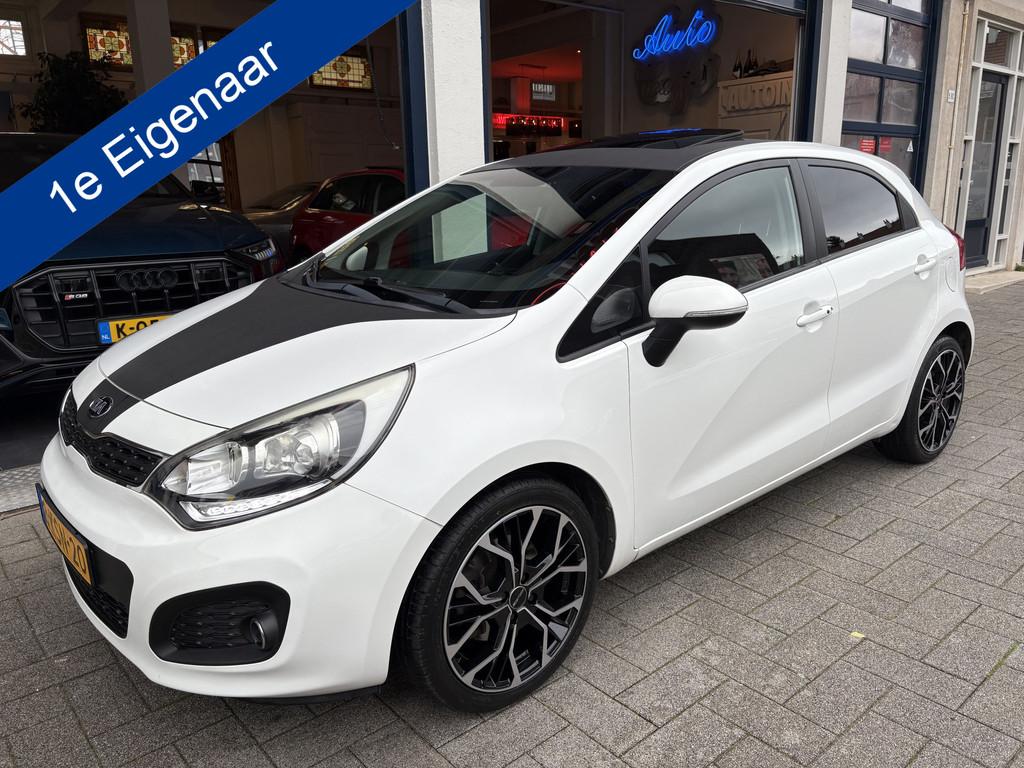 Kia Rio 1.4 CVVT Super Pack 1E EIGENAAR/NL AUTO/FULL OPTIONS, Auto's, Euro 5, 450 kg, Gebruikt, 4 cilinders