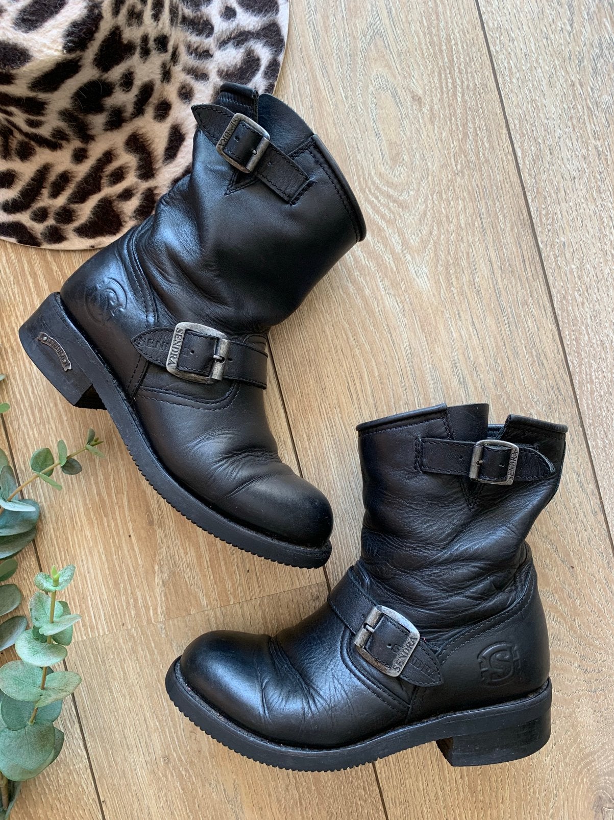 Sendra bikerboots 38 western boots bohemian laarzen, -, Zwart, -, Lage of Enkellaarzen