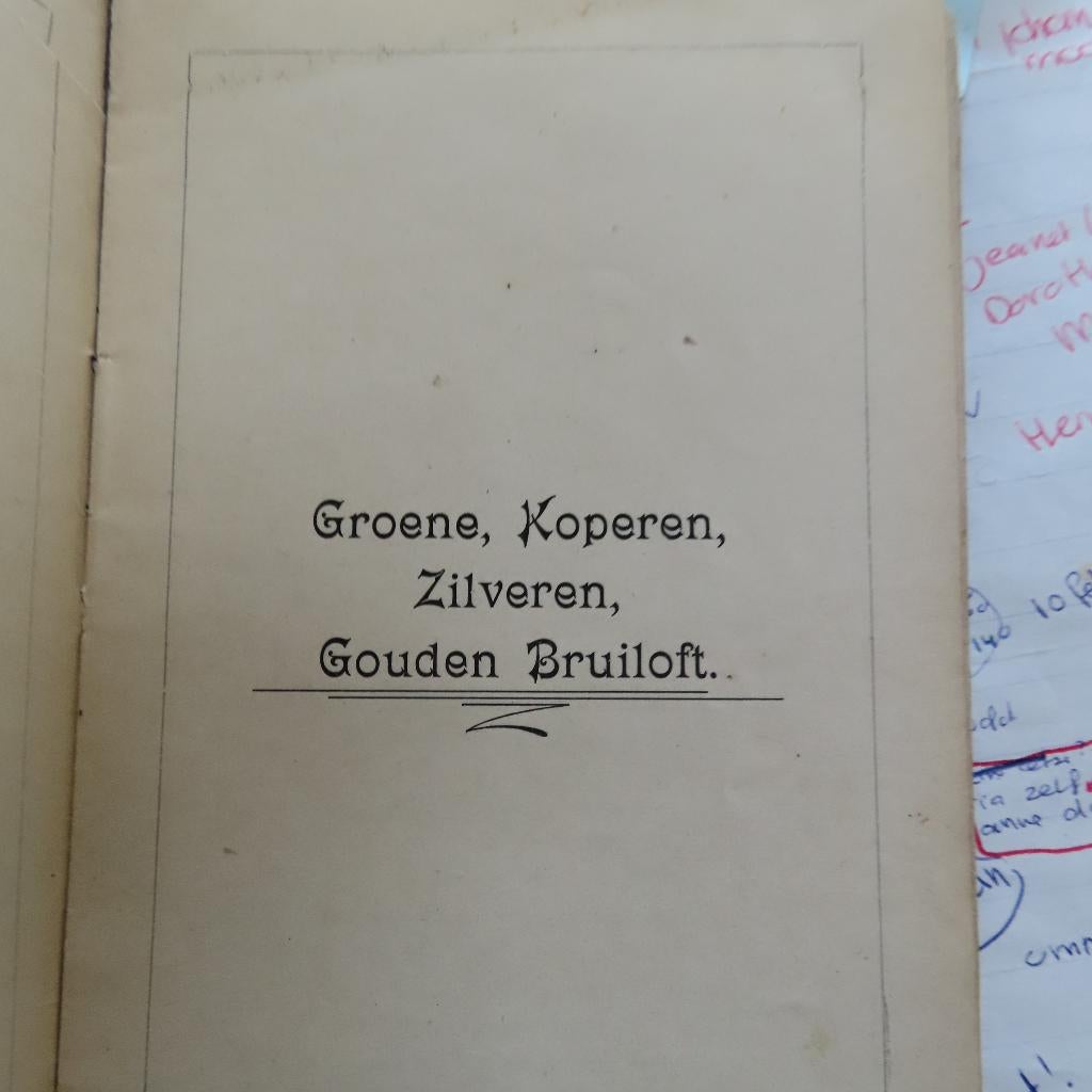 Oud boekje gezangen/gedichten v.a Verliefd tot Jubileum Chr., Verzenden