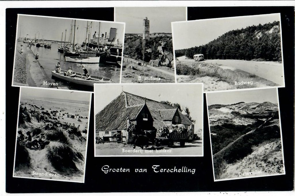 Groeten van Terschelling, Verzamelen, Verzenden, 1960 tot 1980, Gelopen, Waddeneilanden