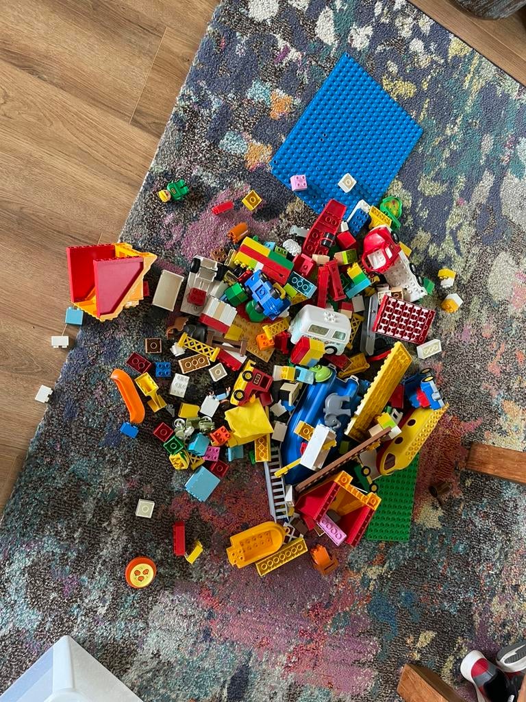 Grote hoeveelheid Duplo incl. dieren en voertuigen, Kinderen en Baby's, Speelgoed | Bouwstenen, Ophalen of Verzenden, Gebruikt