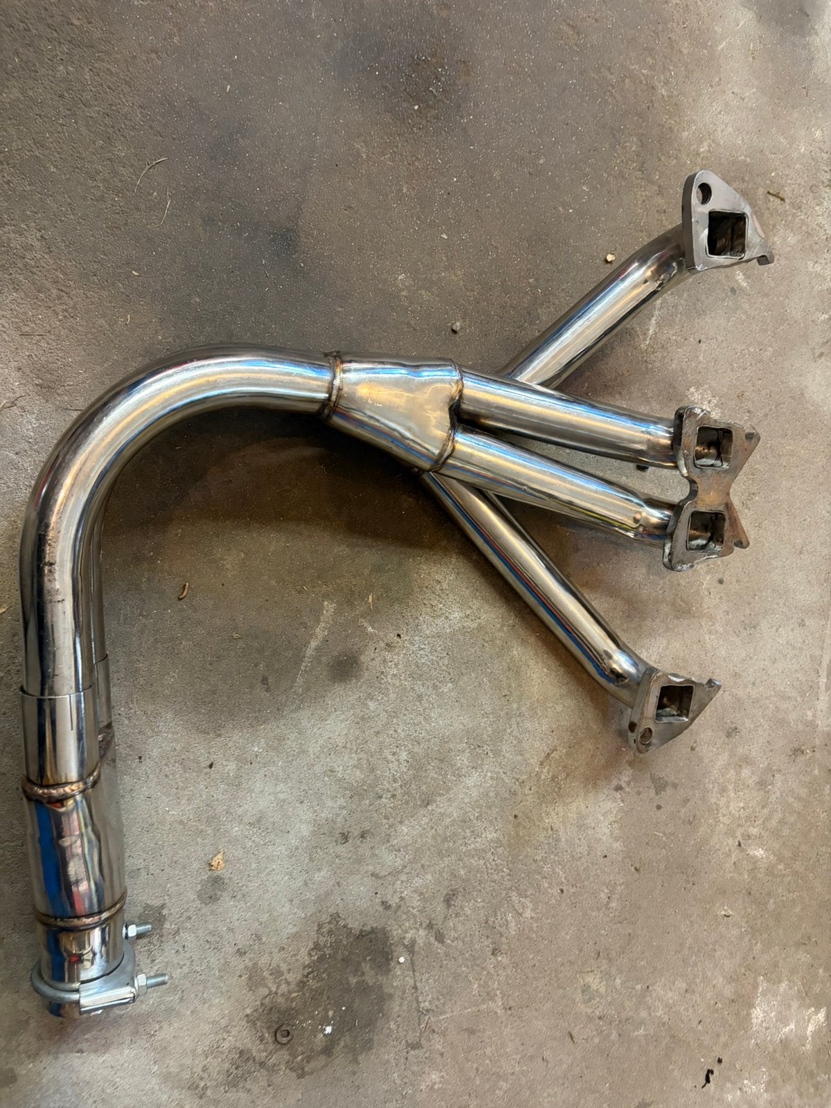 4 in 1 rvs uitlaat voor triumph tr2/tr4, Ophalen