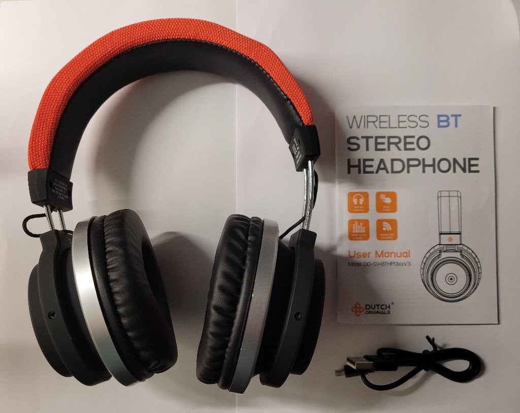 Draadloze koptelefoon – Dutch Originals BT 5.0 – RED (NIEUW), Ophalen of Verzenden, Nieuw, Over-ear, Overige merken
