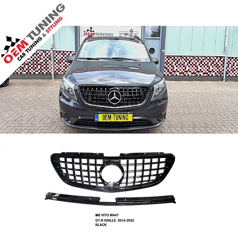 Grille geschikt voor VITO W447 | GT-R Style Black | 14-24 |
