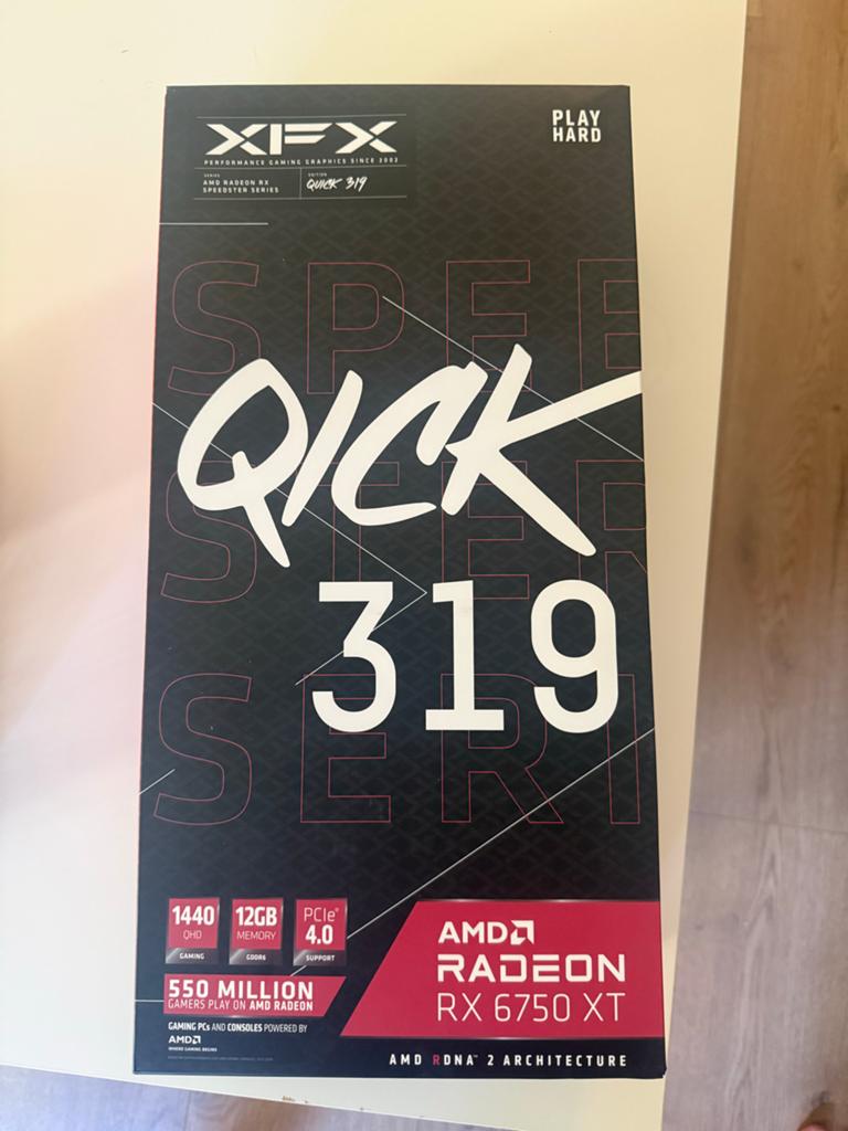 XFX Speedster QICK 319 AMD Radeon RX 6750 XT, Computers en Software, Videokaarten, Ophalen, AMD, GDDR6, PCI-Express 4