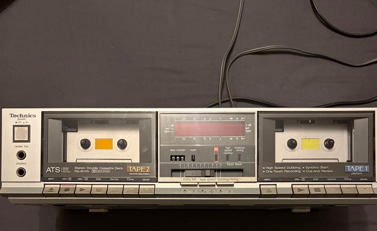 Technics RS-B11W Dubbel Cassettedeck - Vintage Hifi, Ophalen of Verzenden, Dubbel, Overige merken, High speed dubbing