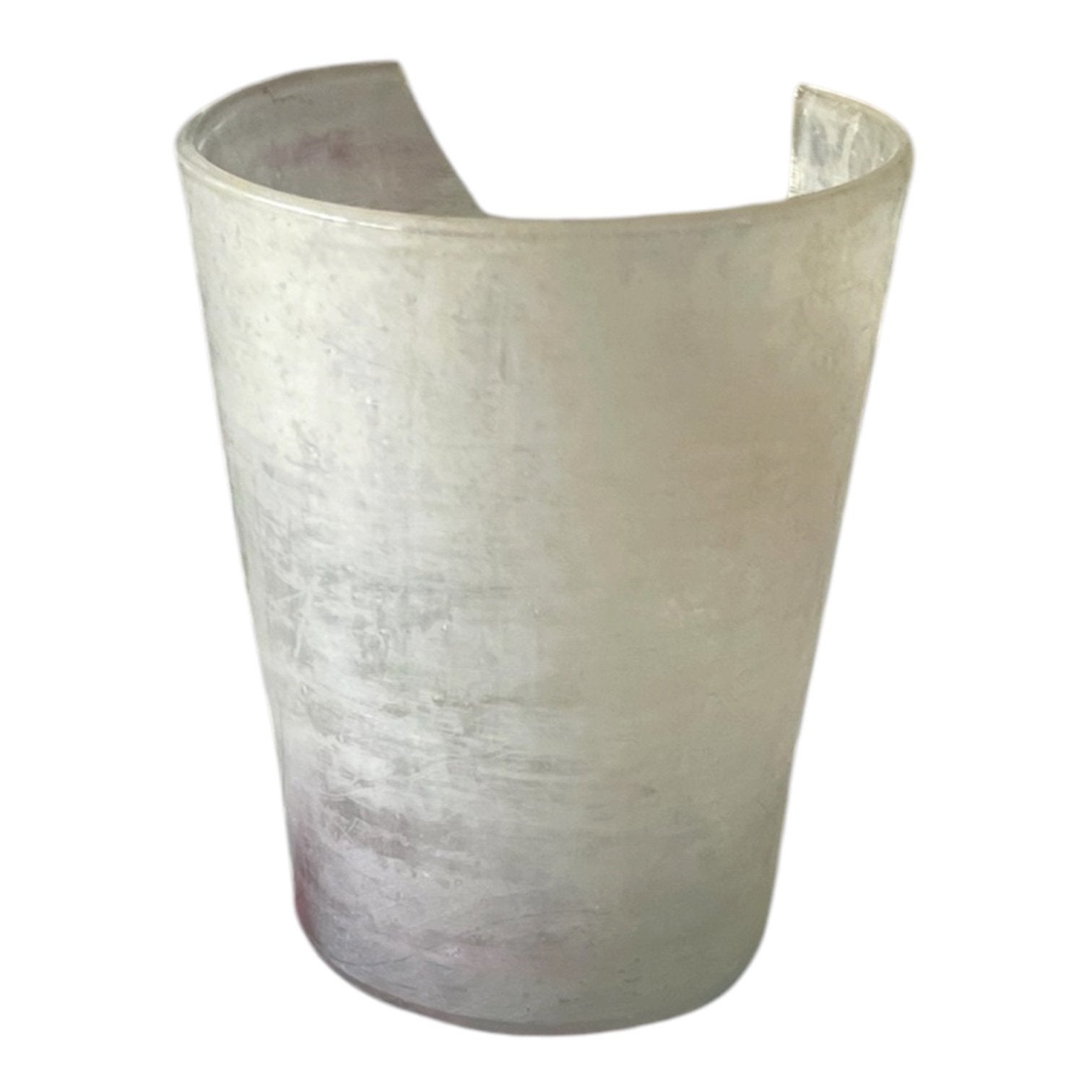 Bodemvondst beker glas 2e helft 18e eeuw hoog 8.5 cm, Ophalen of Verzenden