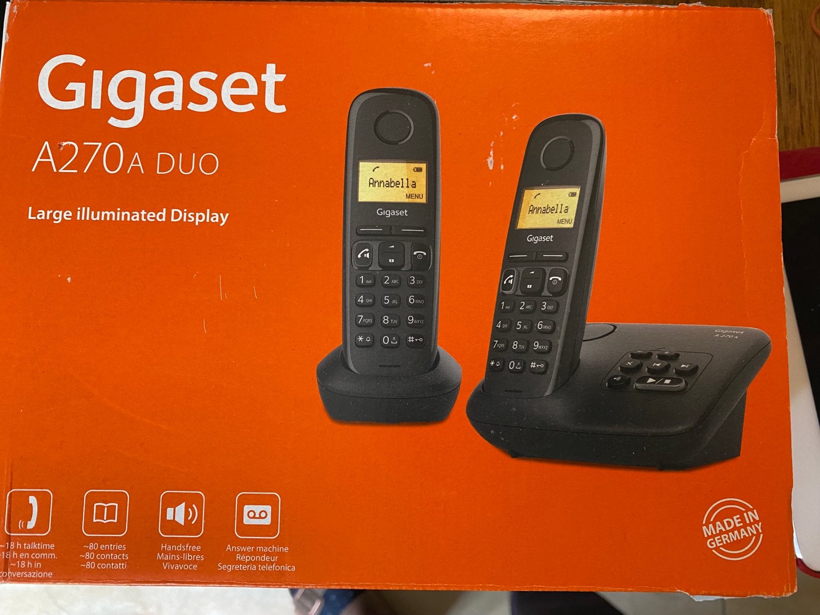 Gigaset A270A Duo DECT Telefoonset Nieuw in Doos, Ophalen of Verzenden, Nieuw, 2 handsets