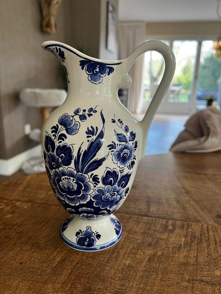 Delfts blauwe kan en schaal, Ophalen of Verzenden
