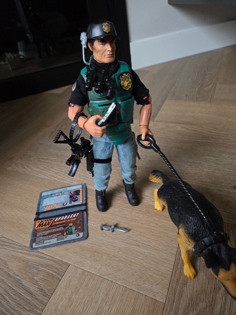 Vintage Action Man Crimebuster & Raid Hasbro, Ophalen of Verzenden, Gebruikt
