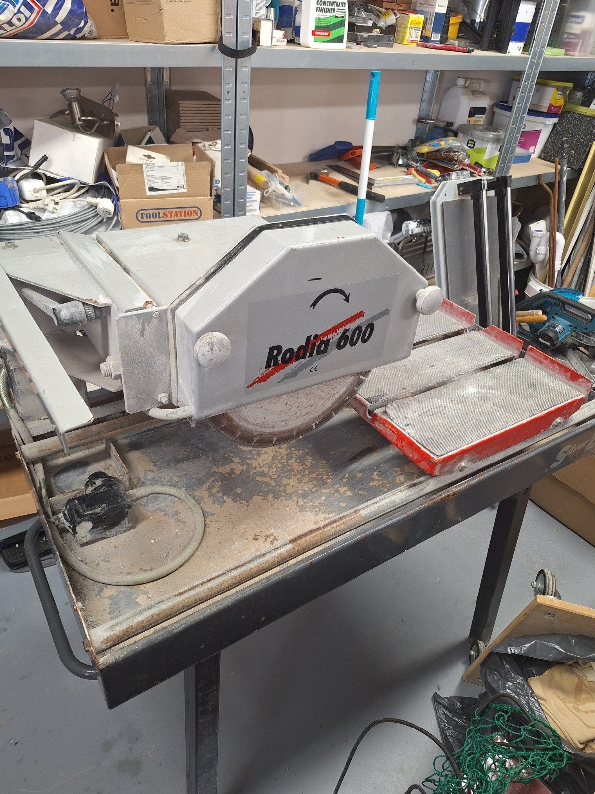 Rodia 600 Tegelzaag - Krachtige Zaagmachine, Doe-het-zelf en Verbouw, Gereedschap | Zaagmachines, Gebruikt, 70 mm of meer, Overige typen