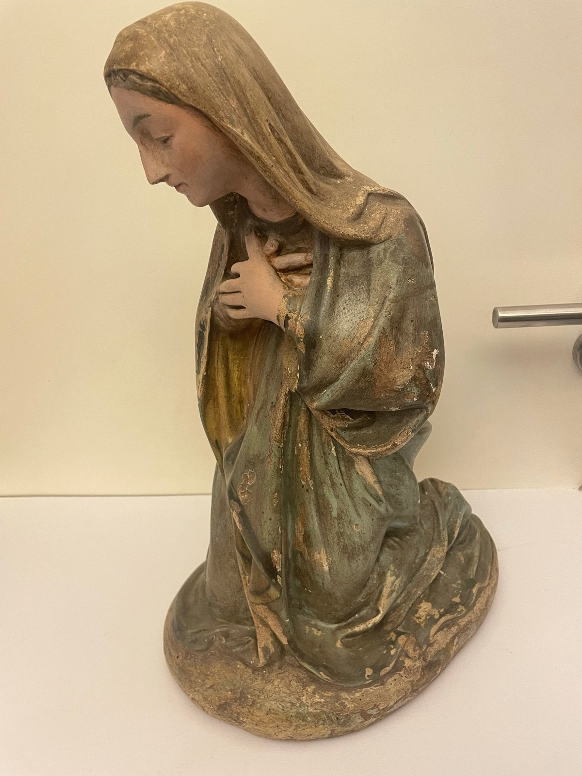 Oud geknield Mariabeeld - Kerststal of Annunciatie, Ophalen of Verzenden