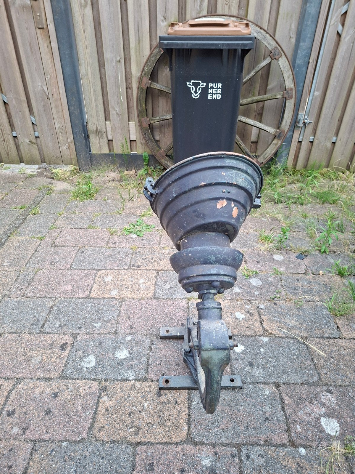 Mooie grote oude stallamp, Tuin en Terras, Ophalen, Netvoeding, Wandlamp