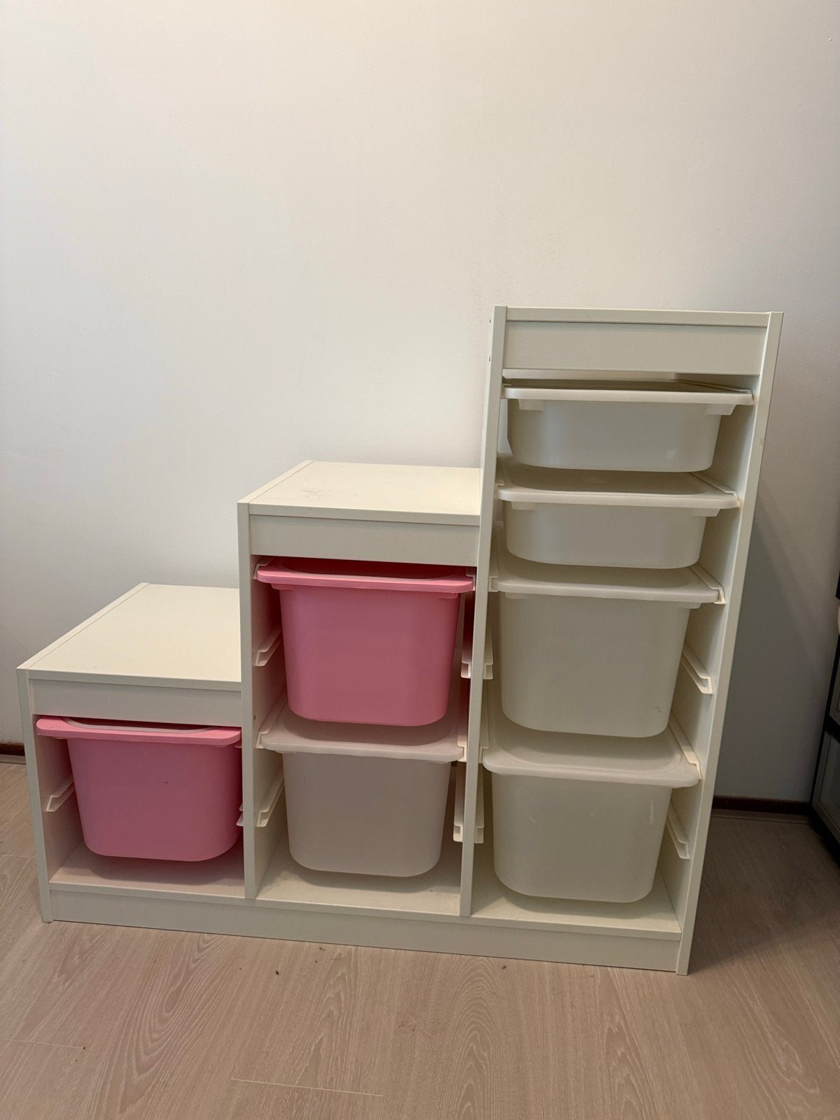 2x IKEA Trofast opbergkast met bakken, Gebruikt, Kast, 100 cm of meer, Minder dan 50 cm