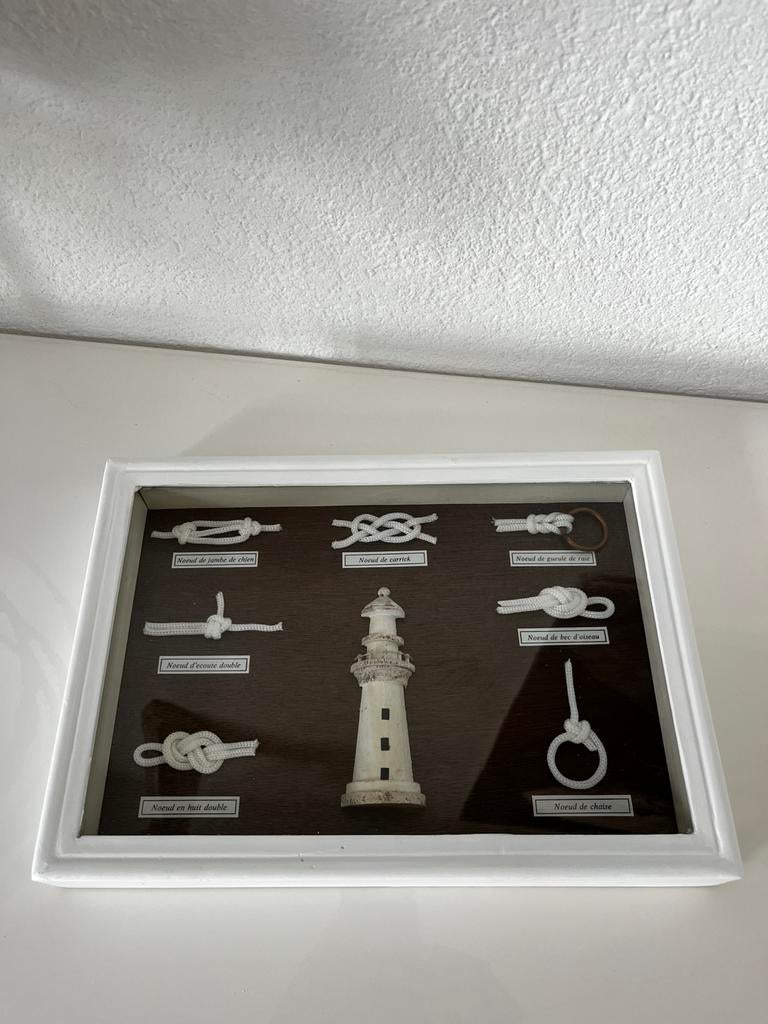 Schilderij / wanddecoratie met scheepsknopen franse benaming, Ophalen of Verzenden
