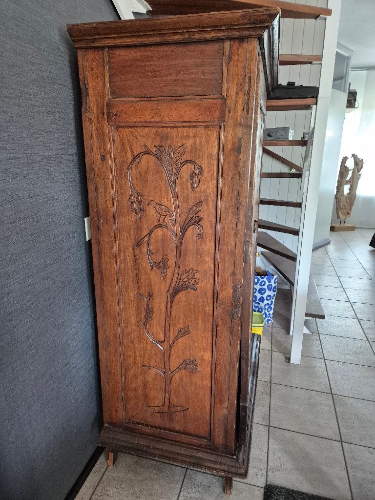 oude bruine kast, Ophalen, Gebruikt