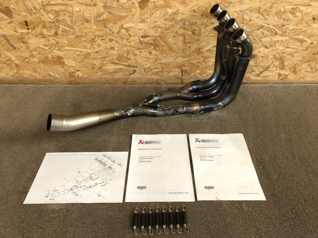 Akrapovic titanium uitlaatbochten bochten BMW S1000R 14-16, Malo Hudo 8a, Ivan?na Gorica, 1295, SI, Gebruikt, Verzenden, Media@akrapovic.com