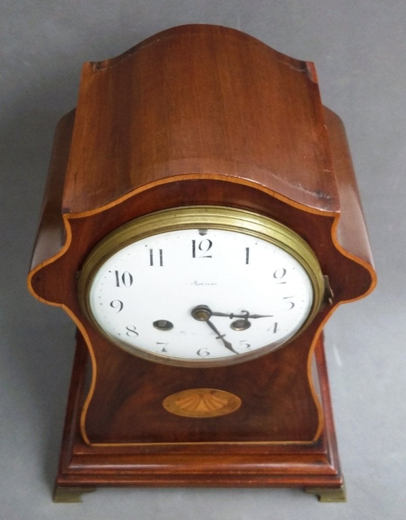 Om 1900 KLEINE Klok Tafelklok Mantelklok Johnson England, Ophalen of Verzenden