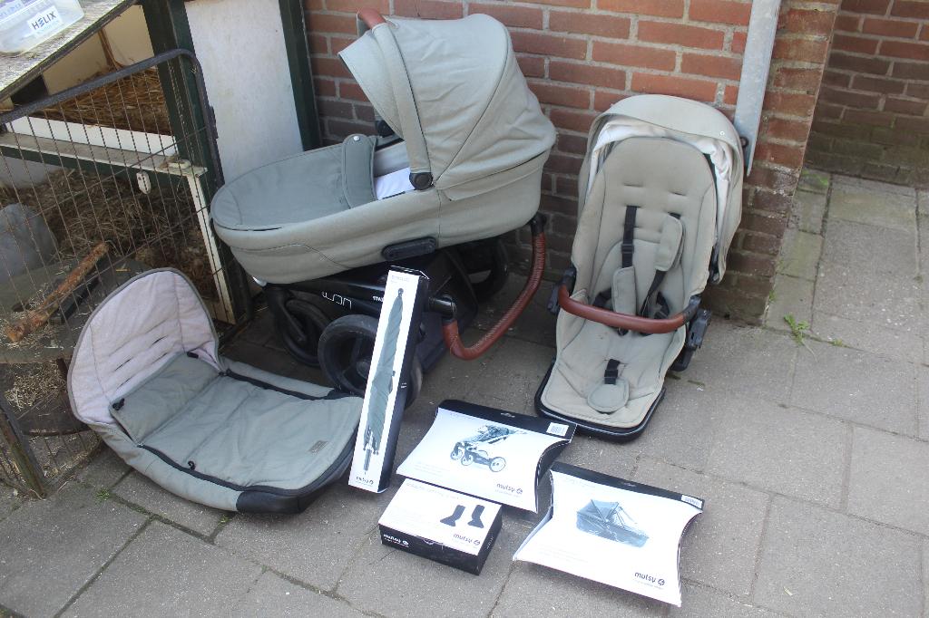 < Complete Kinderwagen Set Mutsy Icon Jade Green >, Kinderen en Baby's, Kinderwagens en Combinaties, Gebruikt, Combiwagen, Mutsy