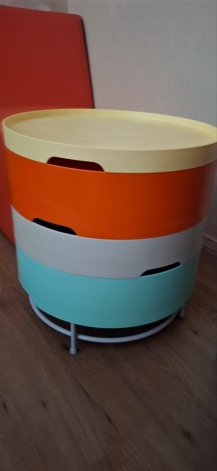 Ikea ps 2014 bijzettafel van T.Richardson C.Brill en A.Willi, Minder dan 55 cm, Rond, Zo goed als nieuw, Ophalen