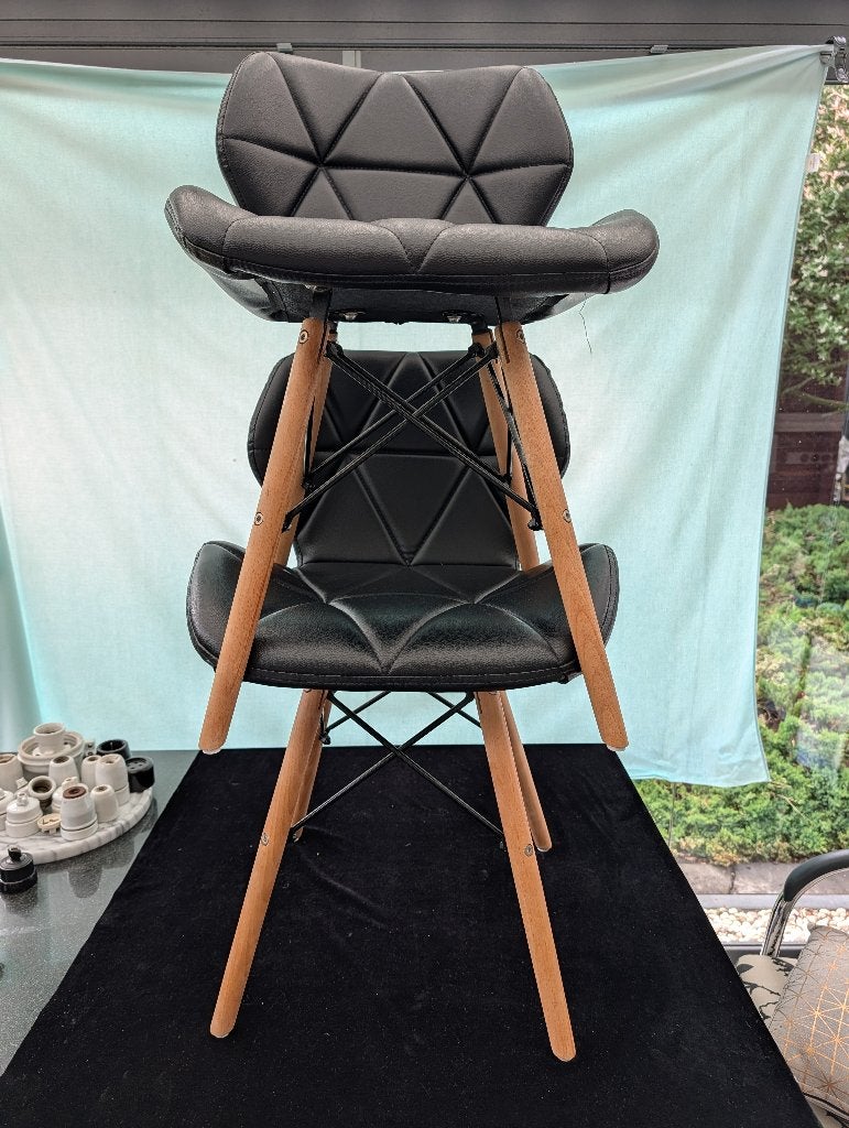 2x Kuipstoelen eetkamer stoelen Eames scandinavisch design, Twee, Wit, Nieuw, Ophalen of Verzenden
