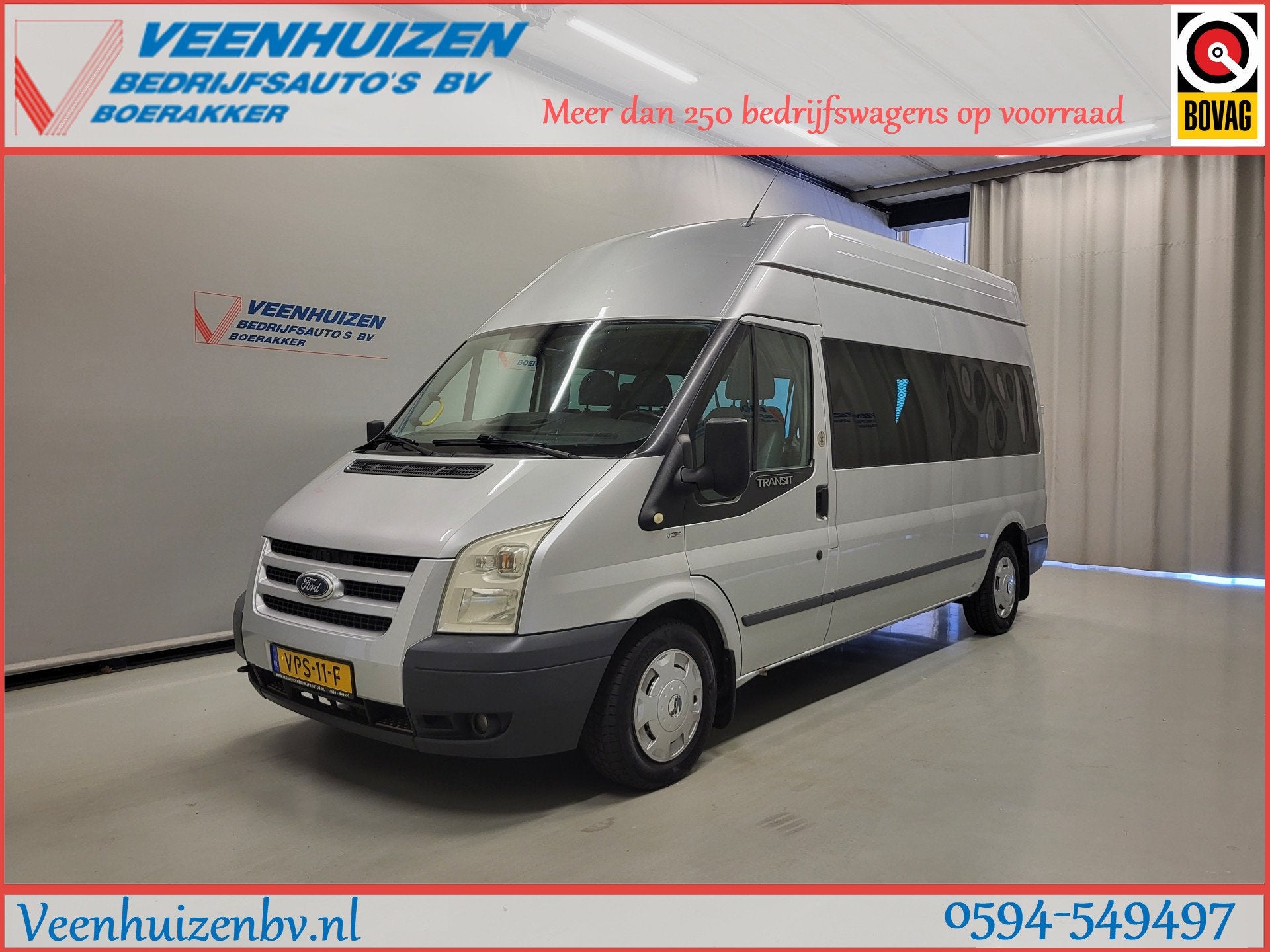 Ford Transit 2.2TDCI Rolstoelauto Marge! (bj 2011), Auto's, Bestelauto's, Euro 5, 4 cilinders, 116 pk, Bedrijf