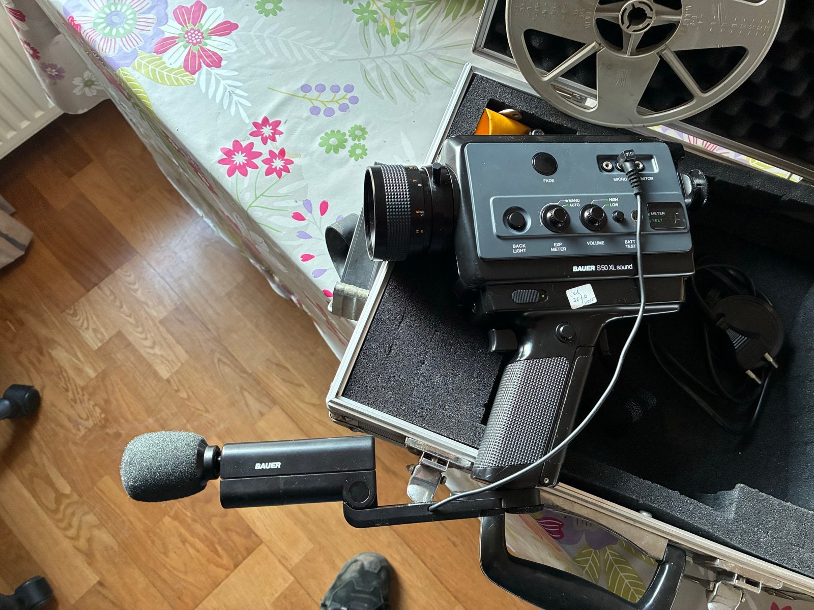 Vintage Bauer S50 XL Sound Super 8 camera met accessoires, Ophalen, 8mm, Camera