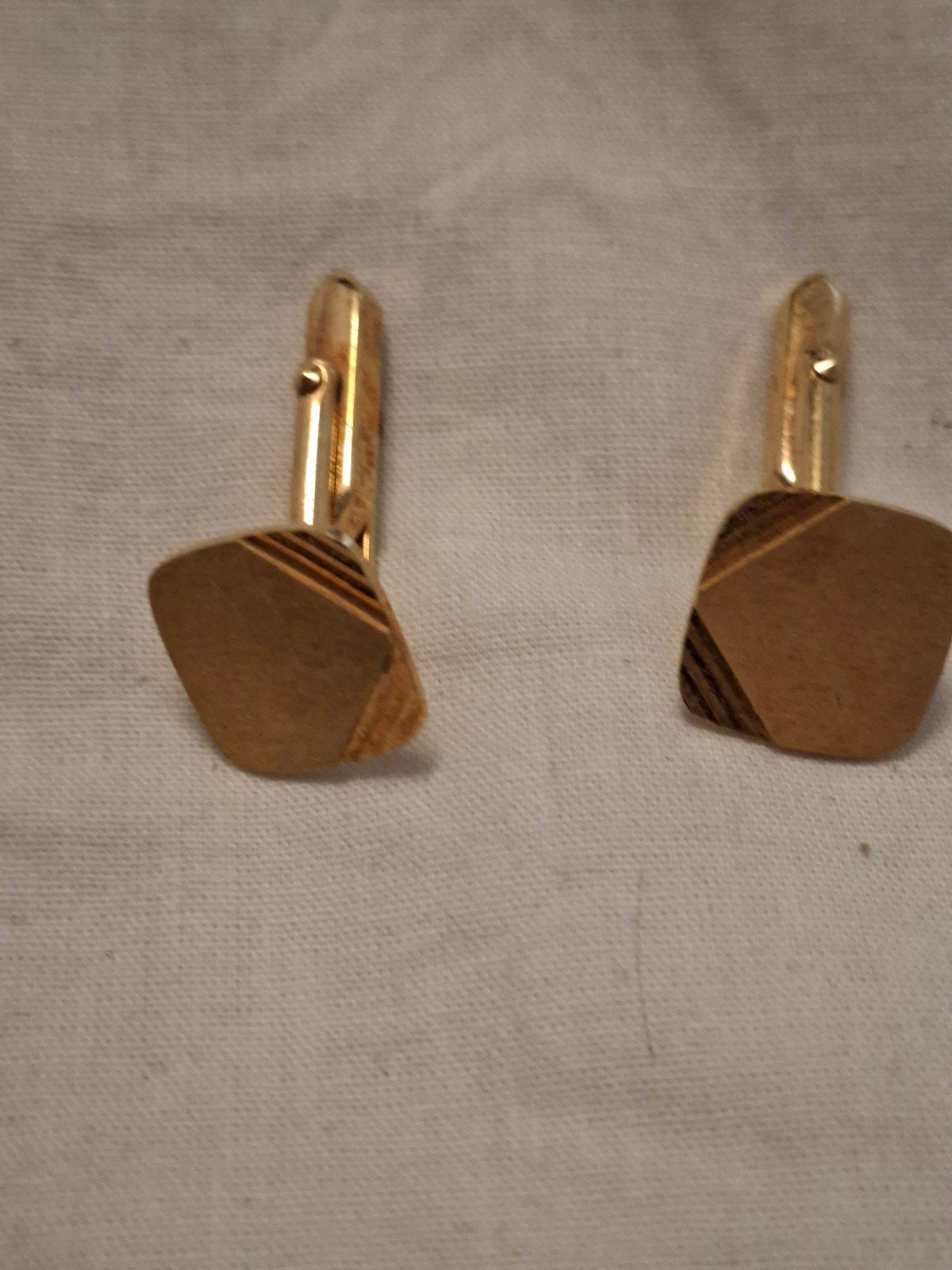 Vintage Gouden Manchetknopen - Elegant en Tijdloos, Ophalen of Verzenden, Gebruikt, Goud