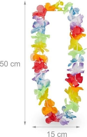PARTIJ HAWAIIKRANS TROPICANA MULTI-COLOUR, Versiering, ., Nieuw, Ophalen of Verzenden