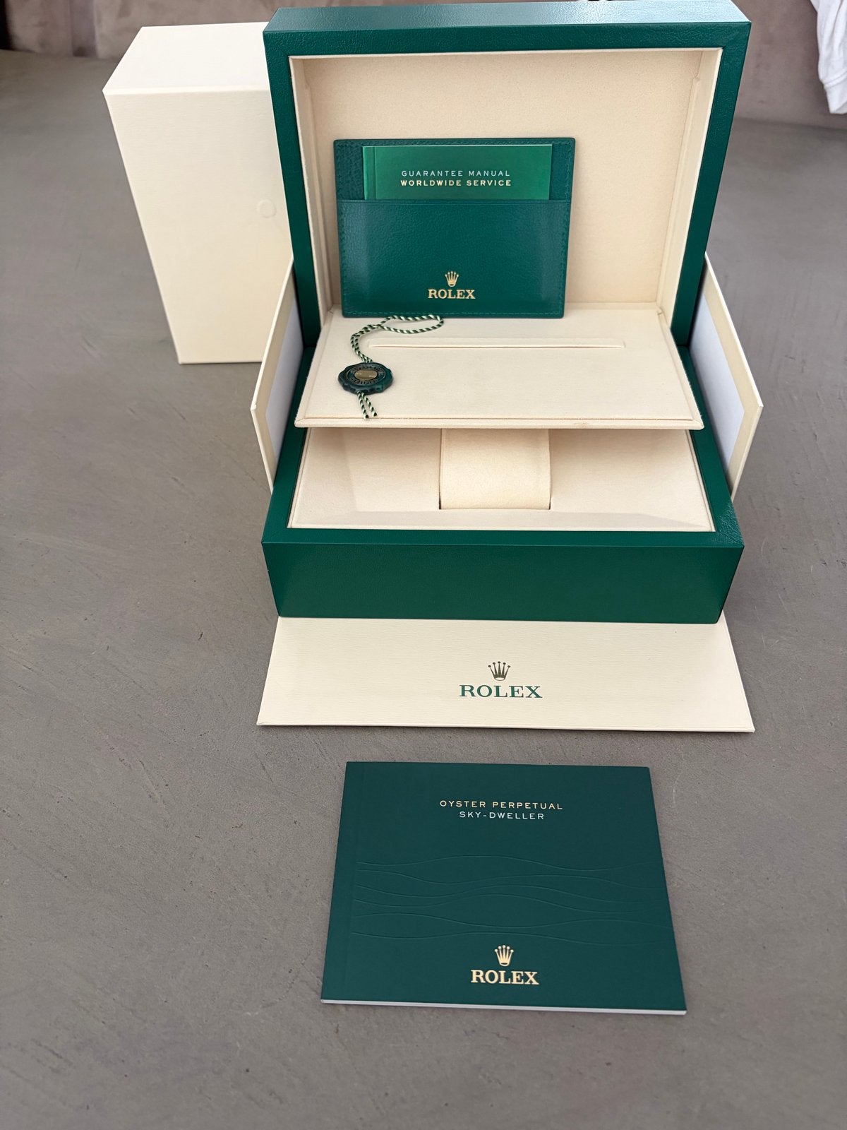Originele Rolex Sky-Dweller Doos compleet 63493.8071, Sieraden, Tassen en Uiterlijk, Horloges | Heren, Ophalen of Verzenden, Zo goed als nieuw