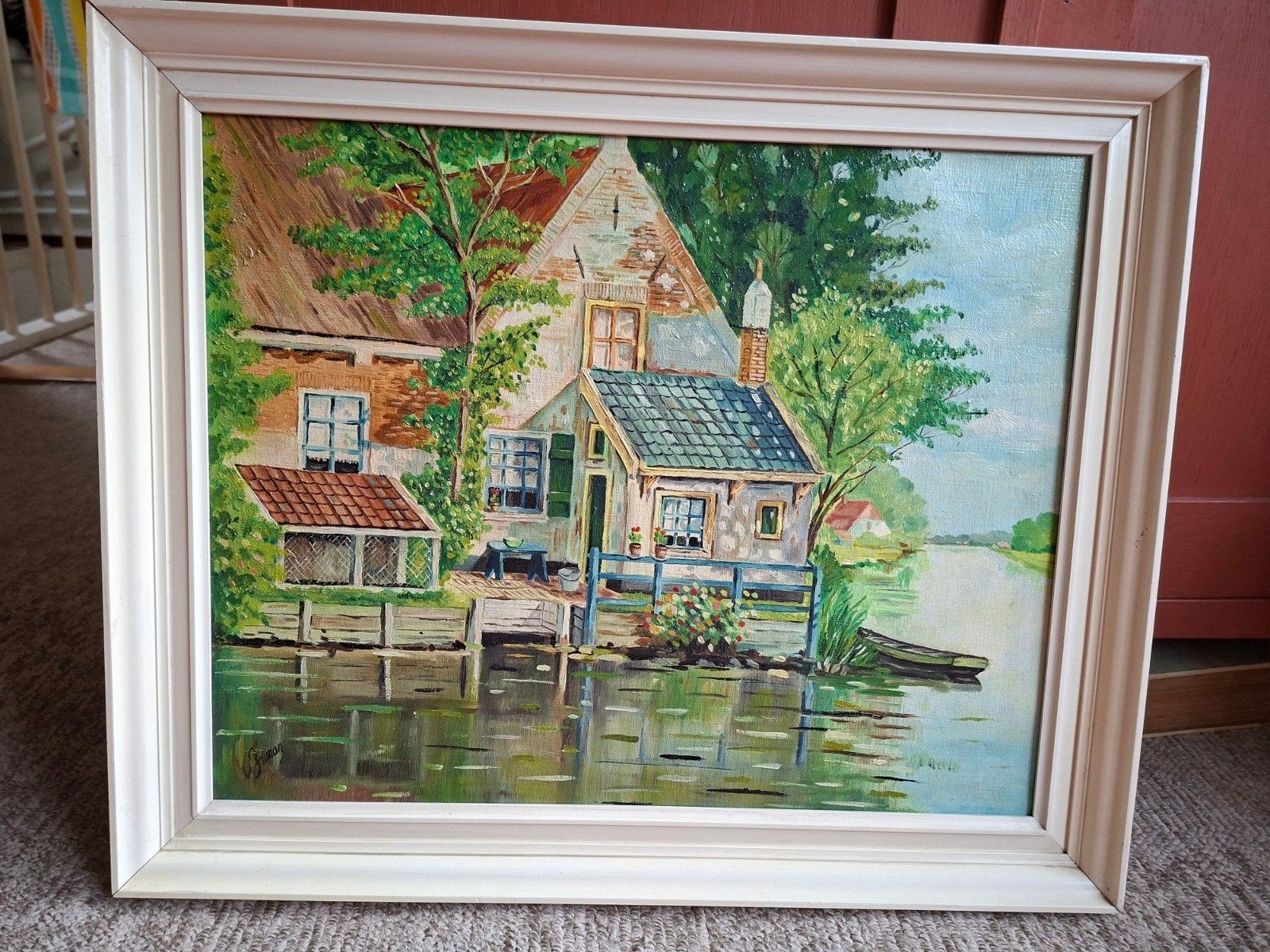 Olieverf op doek, gesigneerd, Ophalen